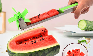 Mess-Free Windmill Watermelon Cutter and Cuber
